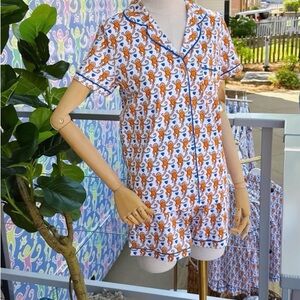 RARE Roller Rabbit x Auburn Pajama Set - NWT - Size M
